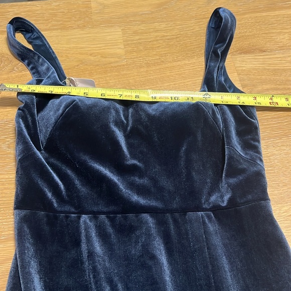 Jenny Yoo Collection A-Line Square sleeveless velvet bridesmaid Dress size 6 New - Picture 12 of 15